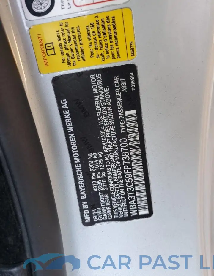WBA3T3C59FP738700# 12