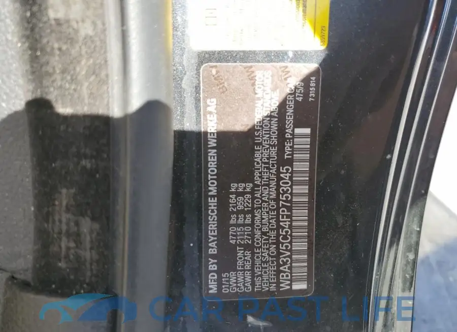 WBA3V5C54FP753045# 12