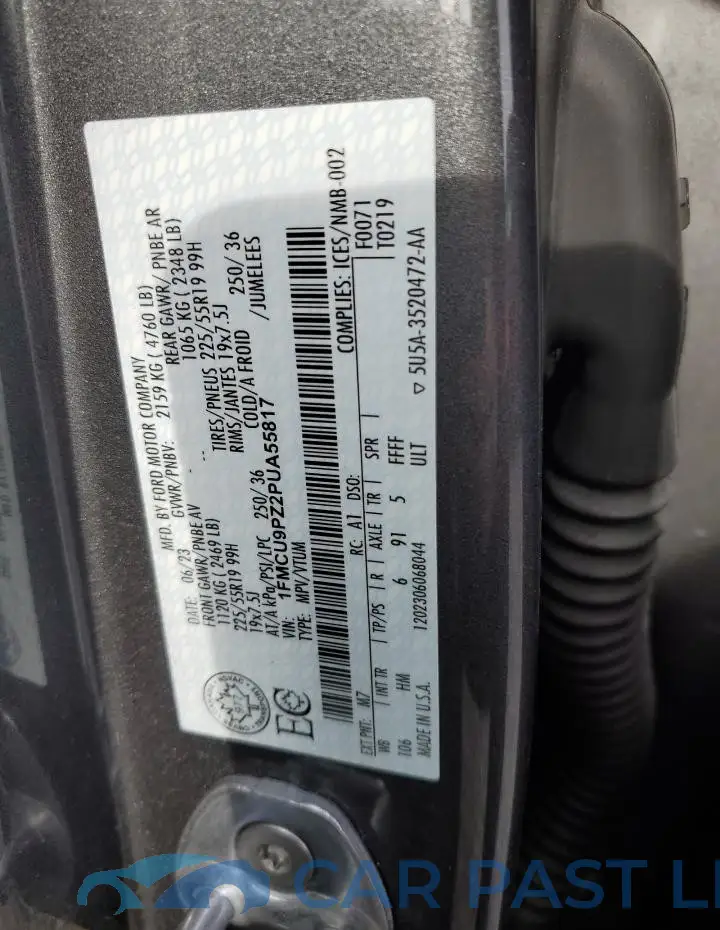 1FMCU9PZ2PUA55817# 14