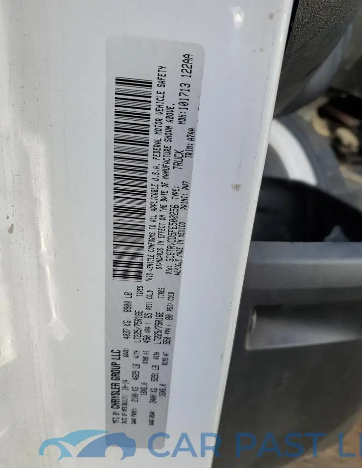 3C6TRVCD5FE500256# 13