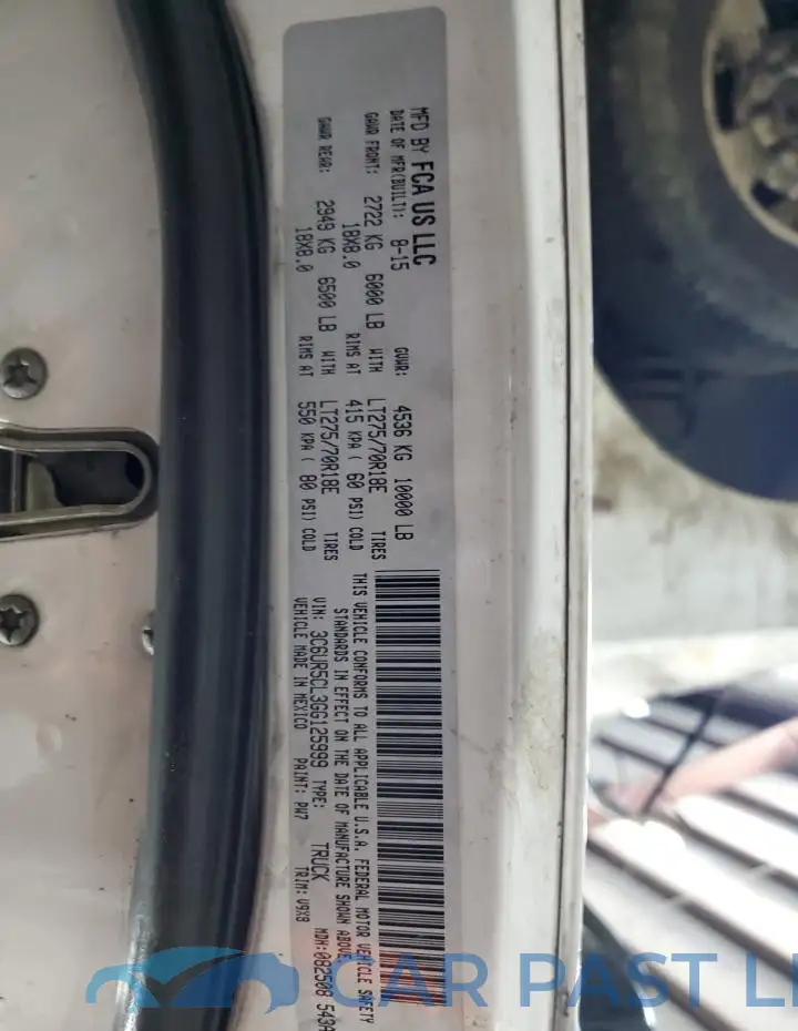 3C6UR5CL3GG125999# 13