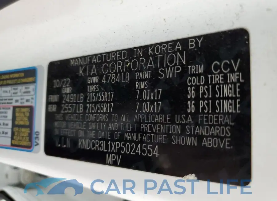 KNDCR3L1XP5024554# 12
