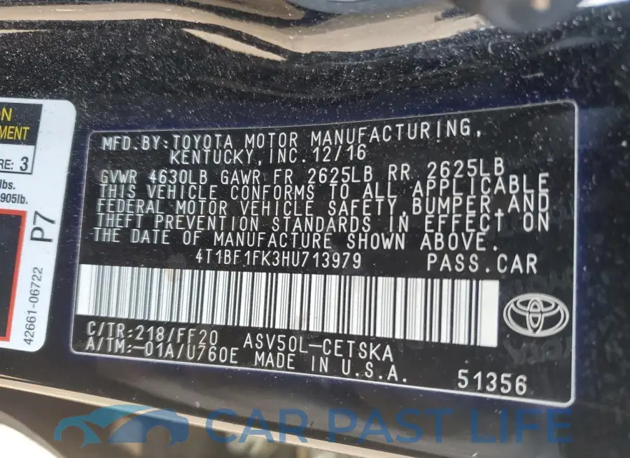 4T1BF1FK3HU713979# 12