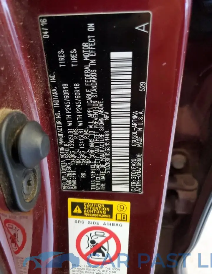 5TDZKRFH5GS151488# 13