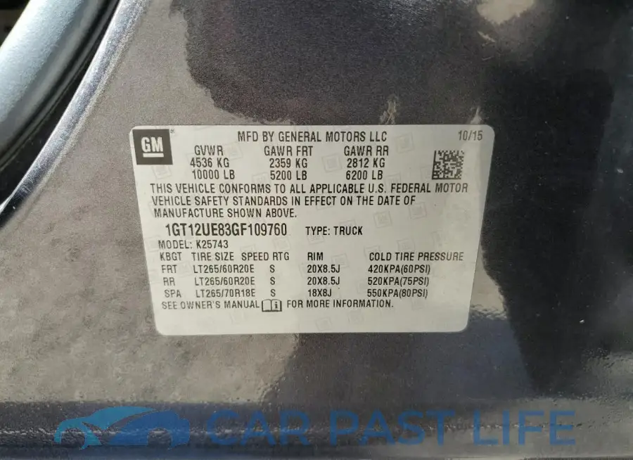 1GT12UE83GF109760# 10