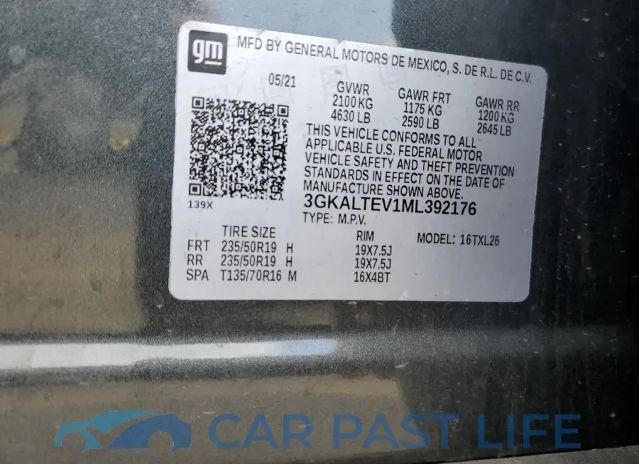 3GKALTEV1ML392176# 13