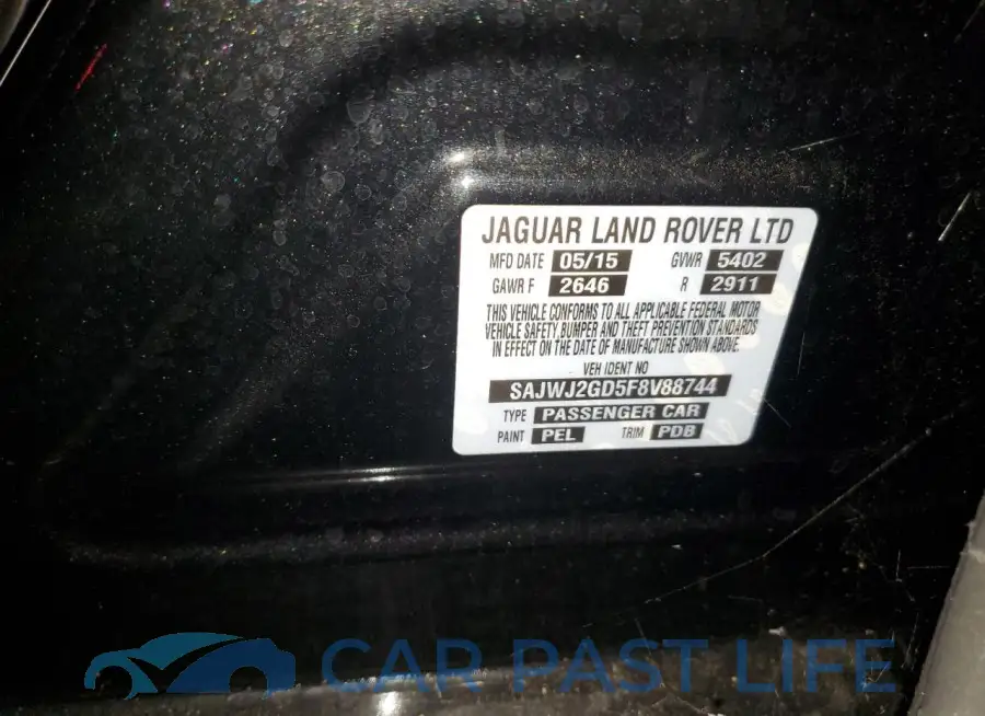 SAJWJ2GD5F8V88744# 12