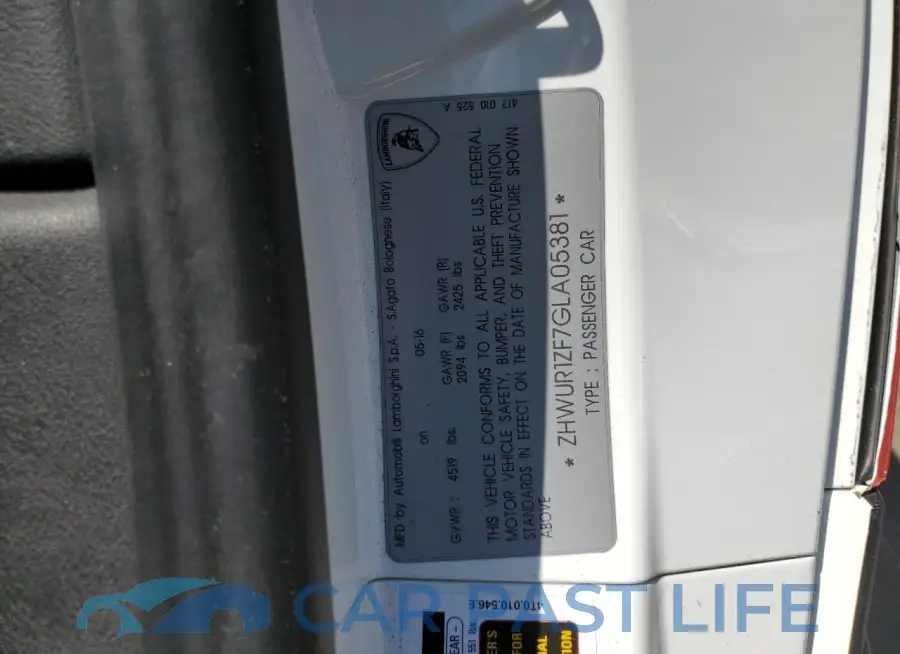 ZHWUR1ZF7GLA05381# 12