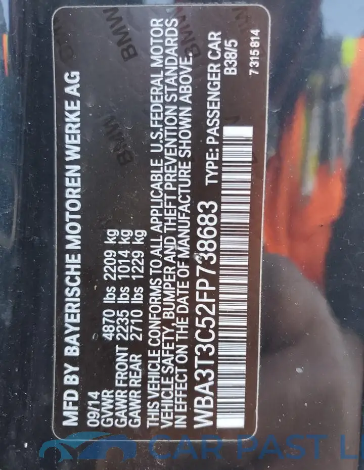 WBA3T3C52FP738683# 12