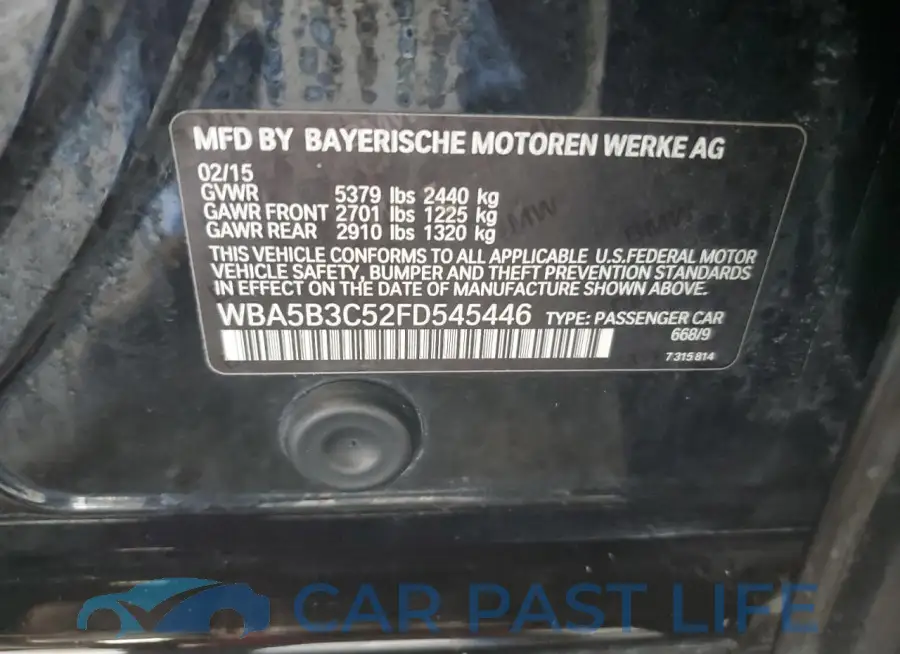 WBA5B3C52FD545446# 12