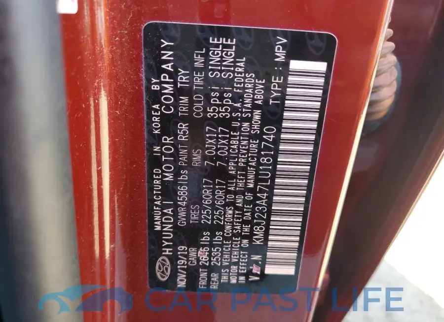 KM8J23A47LU181740# 13