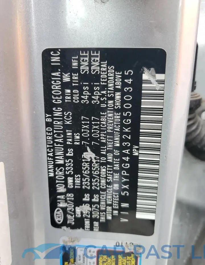 5XYPG4A32KG500345# 13