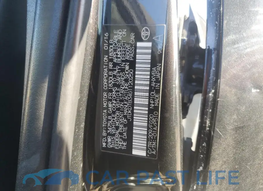 JTDKDTB34G1120250# 12