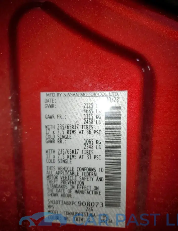 5N1BT3ABXPC908073# 13