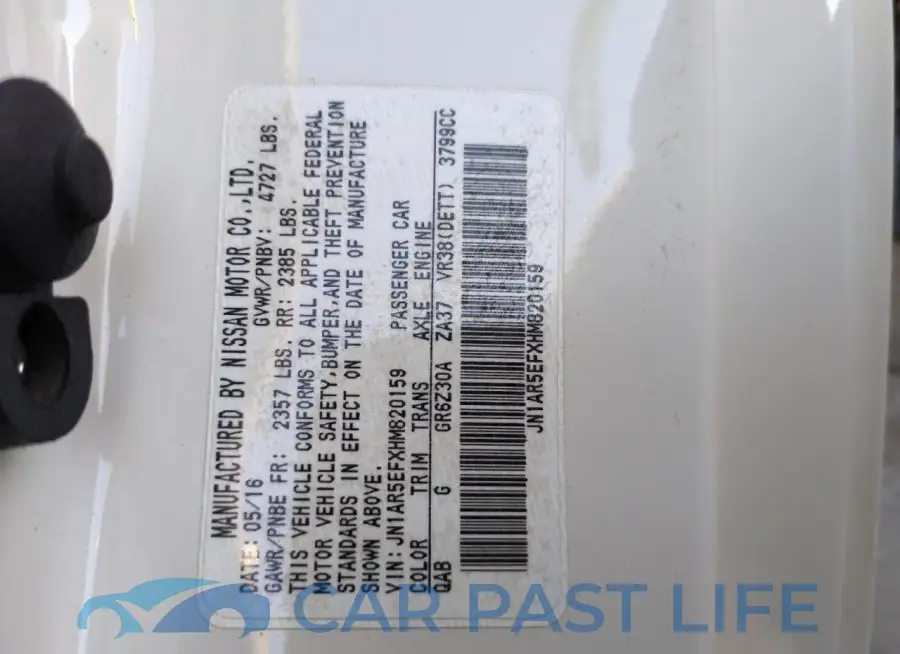 JN1AR5EFXHM820159# 13