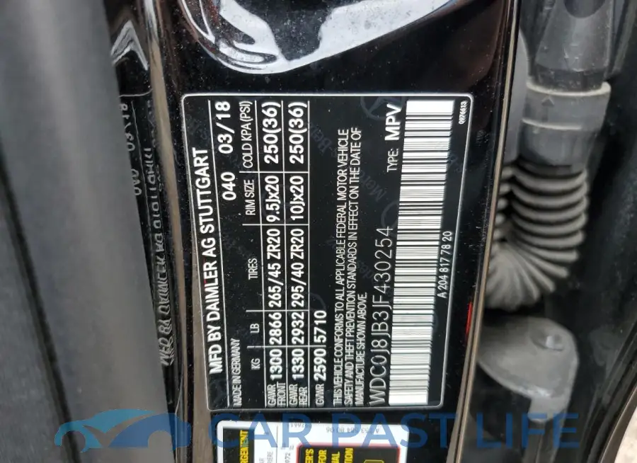 WDC0J8JB3JF430254# 13