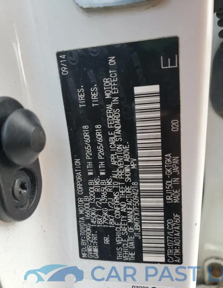 JTJBM7FX7F5094218# 13
