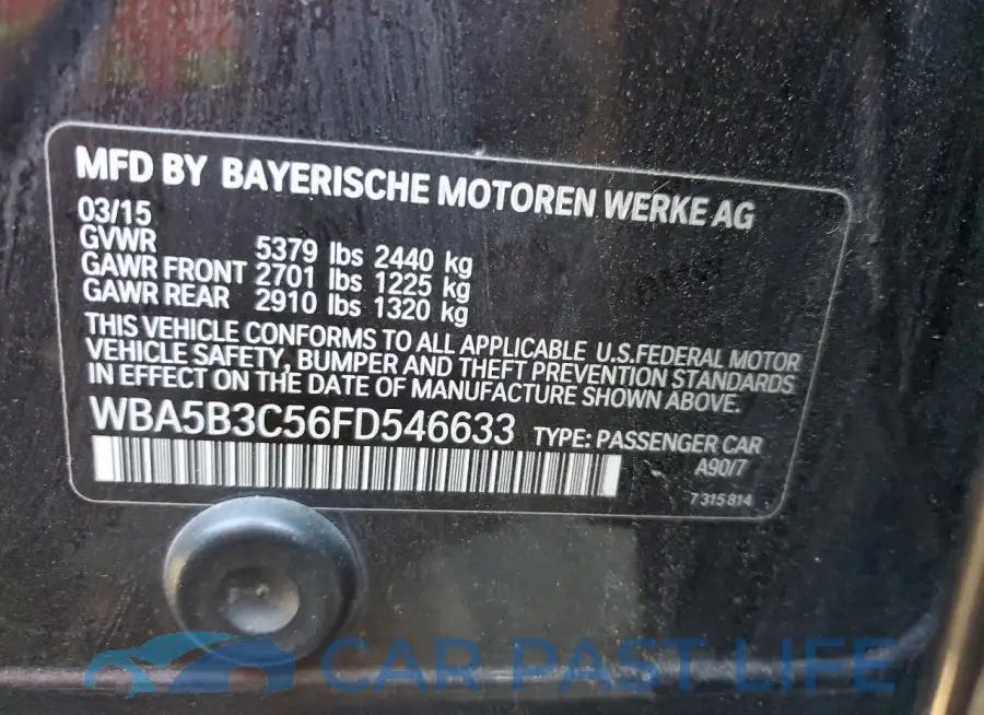 WBA5B3C56FD546633# 12