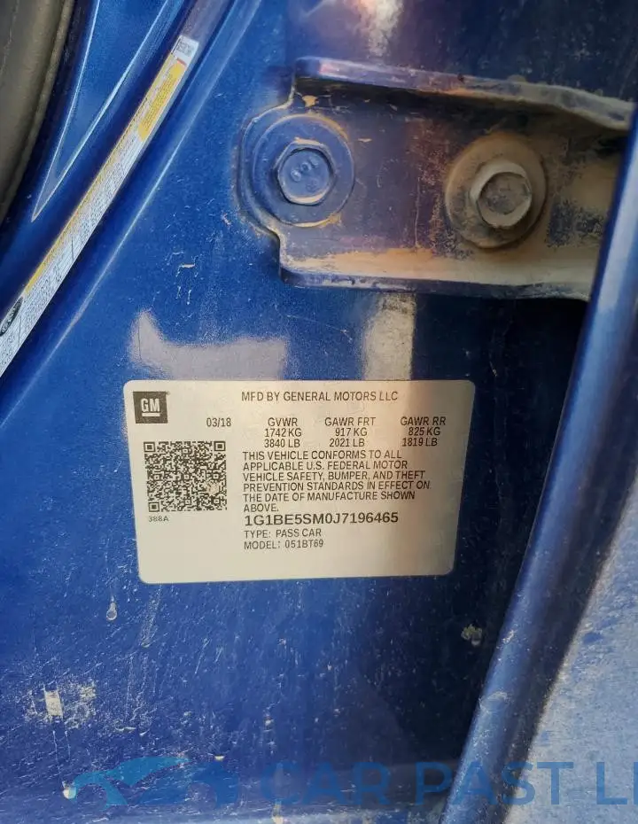 1G1BE5SM0J7196465# 12