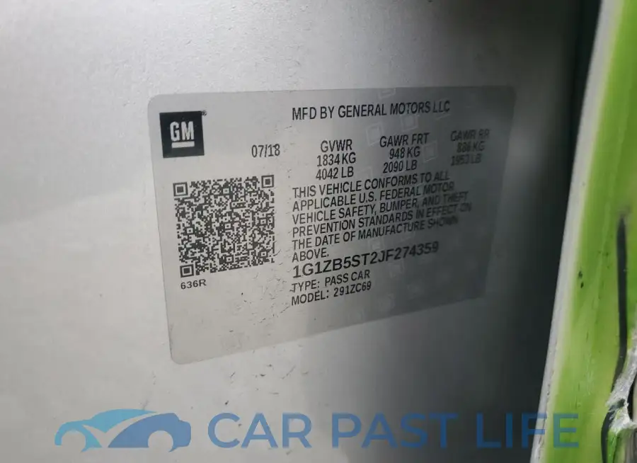 1G1ZB5ST2JF274359# 12