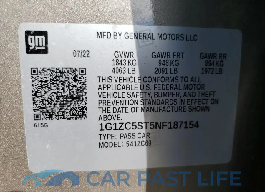 1G1ZC5ST5NF187154# 12