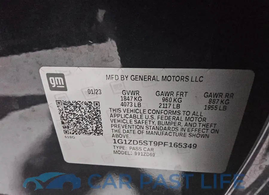 1G1ZD5ST9PF165349# 13