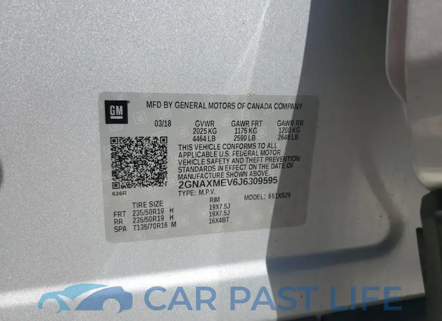 2GNAXMEV6J6309595# 13