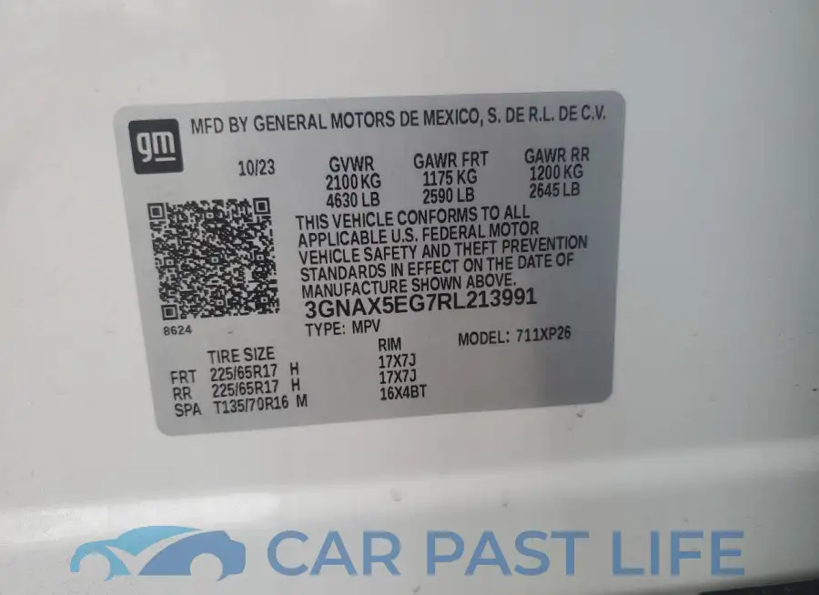 3GNAX5EG7RL213991# 13