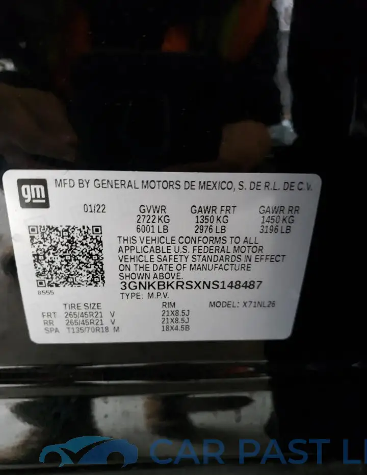 3GNKBKRSXNS148487# 13