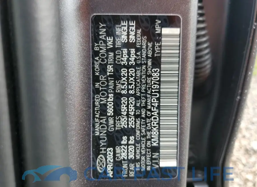 KM8KRDAF4PU197083# 13