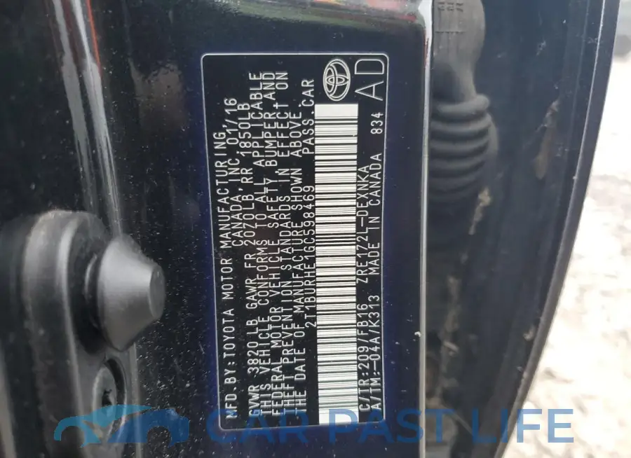 2T1BURHE1GC598469# 12