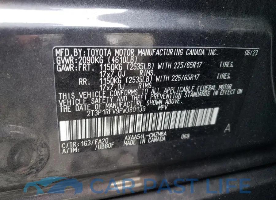 2T3P1RFV9PW380139# 13