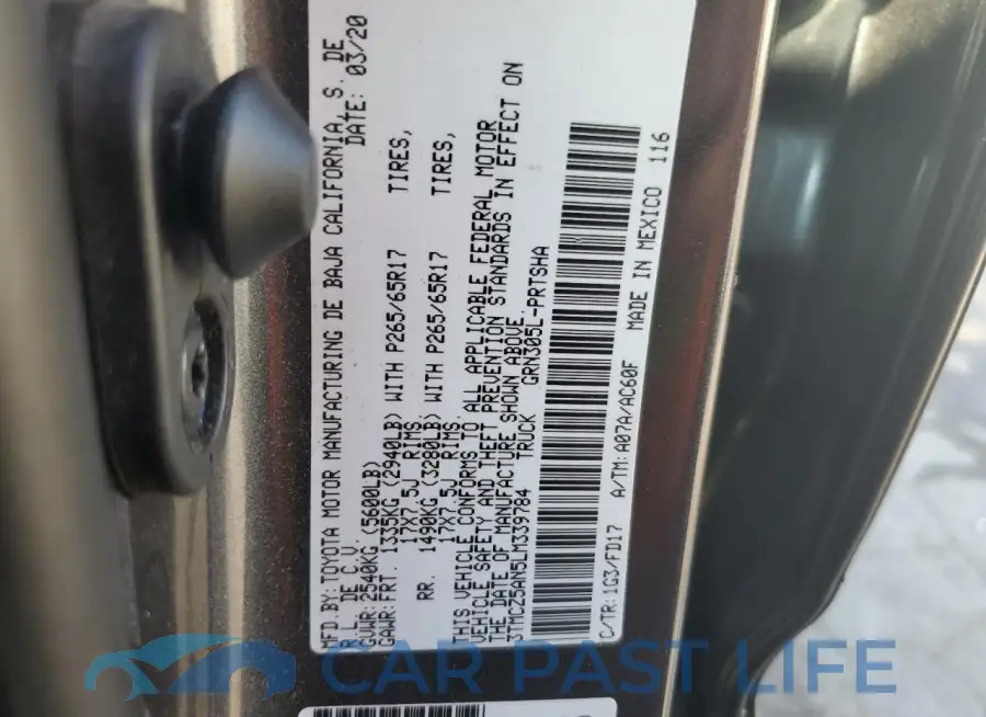 3TMCZ5AN5LM339784# 13