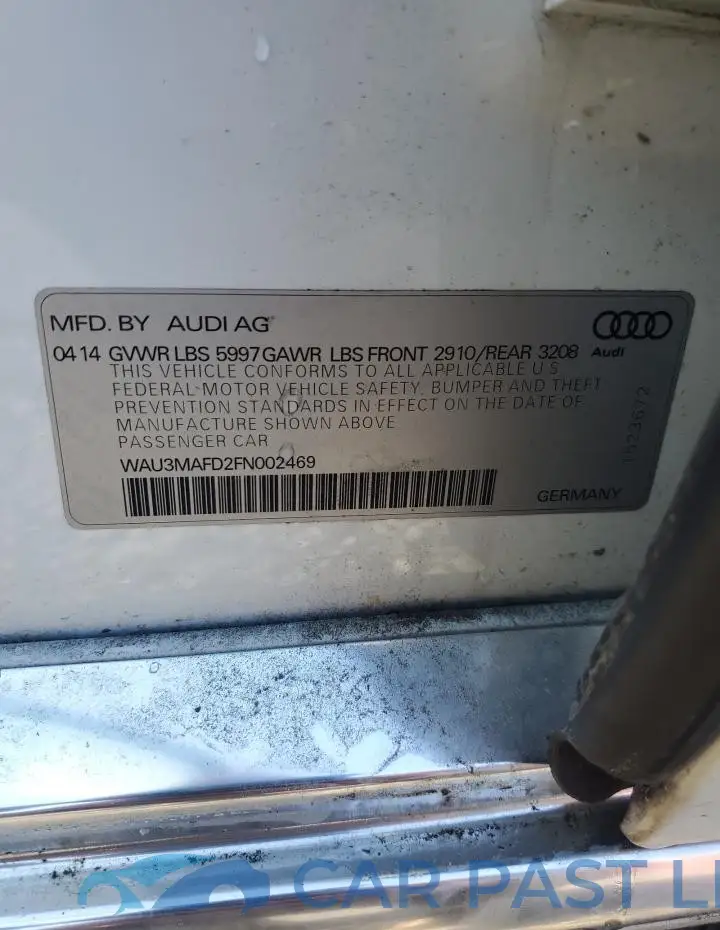 WAU3MAFD2FN002469# 12