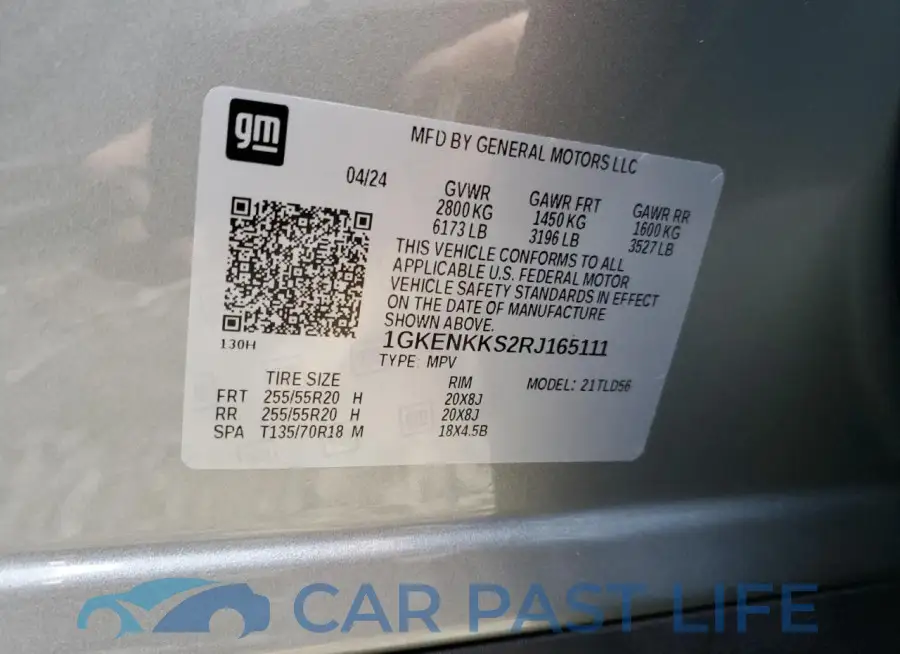 1GKENKKS2RJ165111# 14