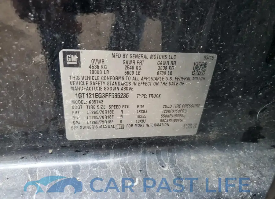 1GT121EG3FF585236# 12