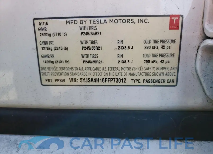 5YJSA4H16FFP73012# 12