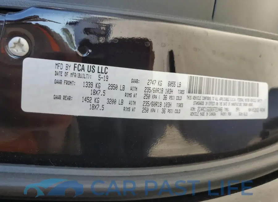 2C4RC1GG5KR721446# 13
