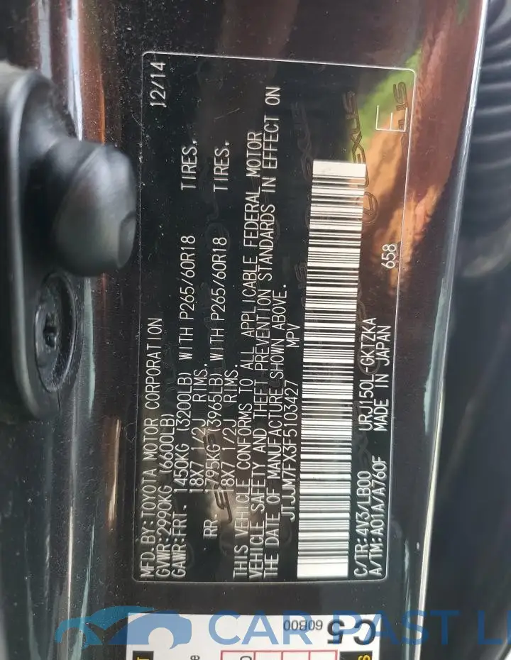 JTJJM7FX3F5103427# 13