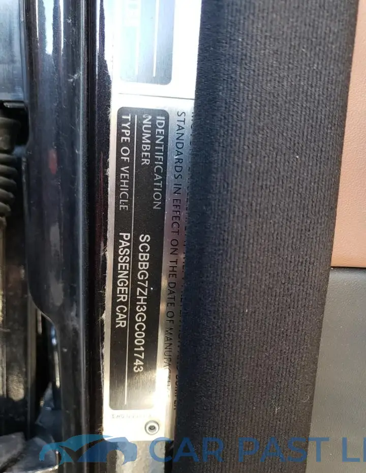 SCBBG7ZH3GC001743# 12