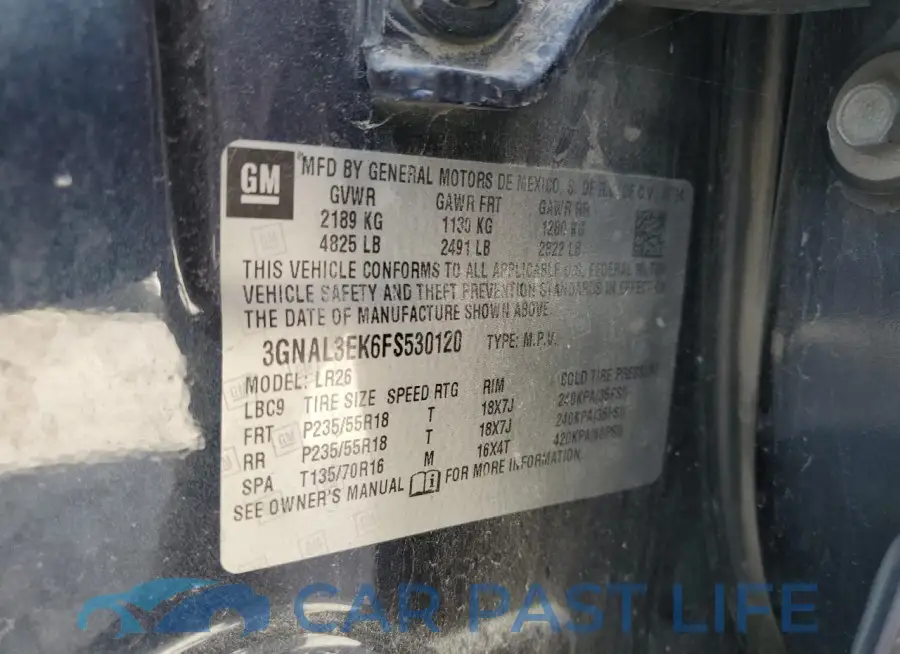 3GNAL3EK6FS530120# 13