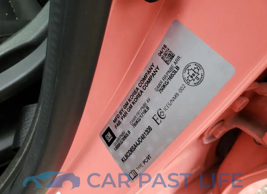 KL8CD6SA4JC481308# 12