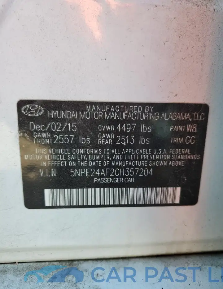 5NPE24AF2GH357204# 13