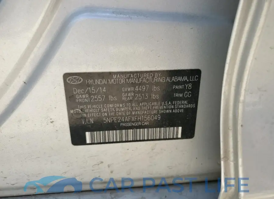 5NPE24AFXFH156049# 13