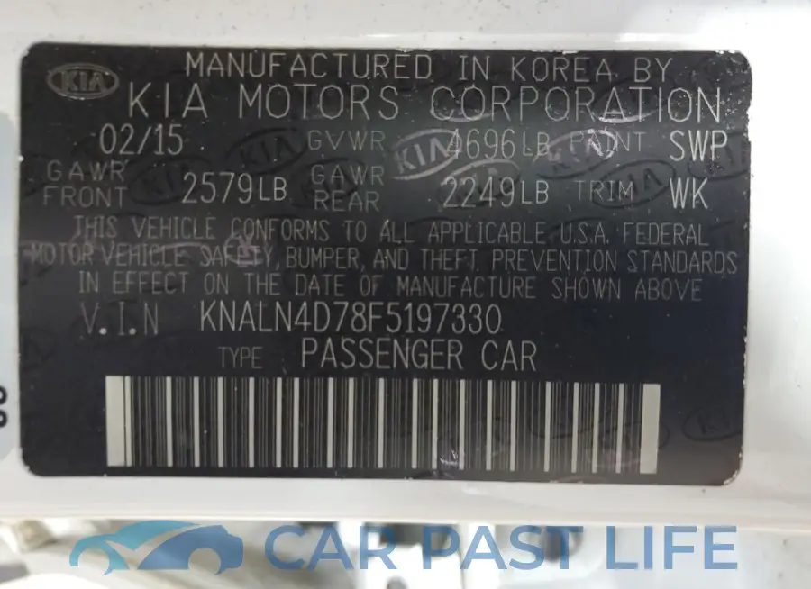 KNALN4D78F5197330# 12