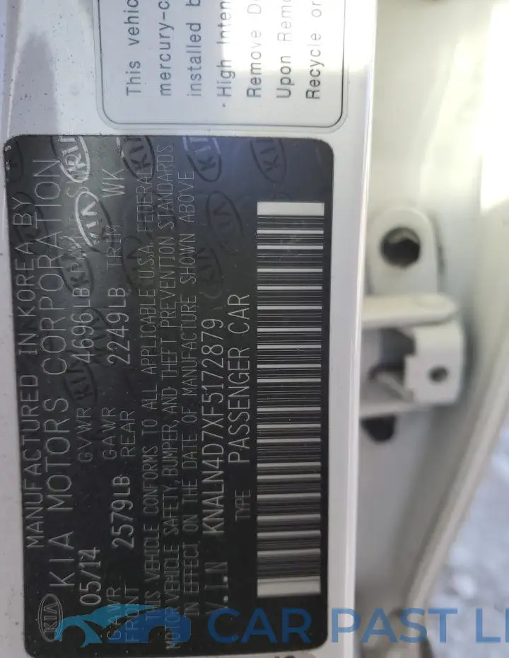 KNALN4D7XF5172879# 13
