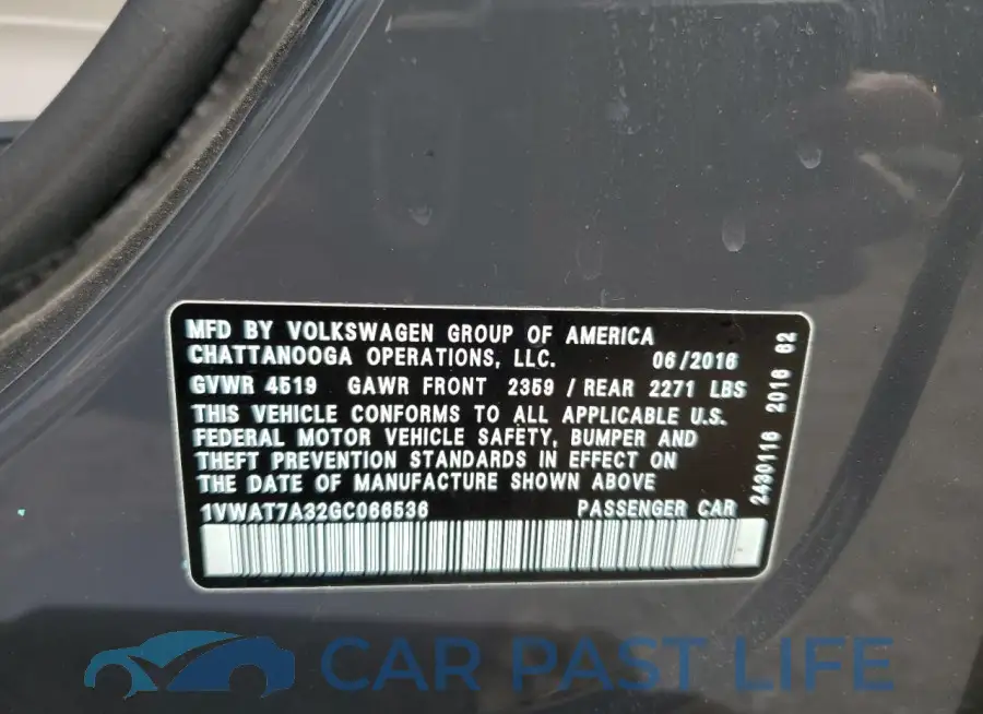 1VWAT7A32GC066536# 12