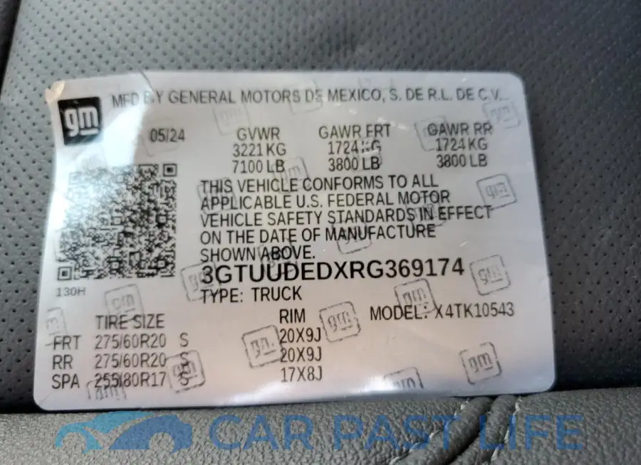 3GTUUDEDXRG369174# 13