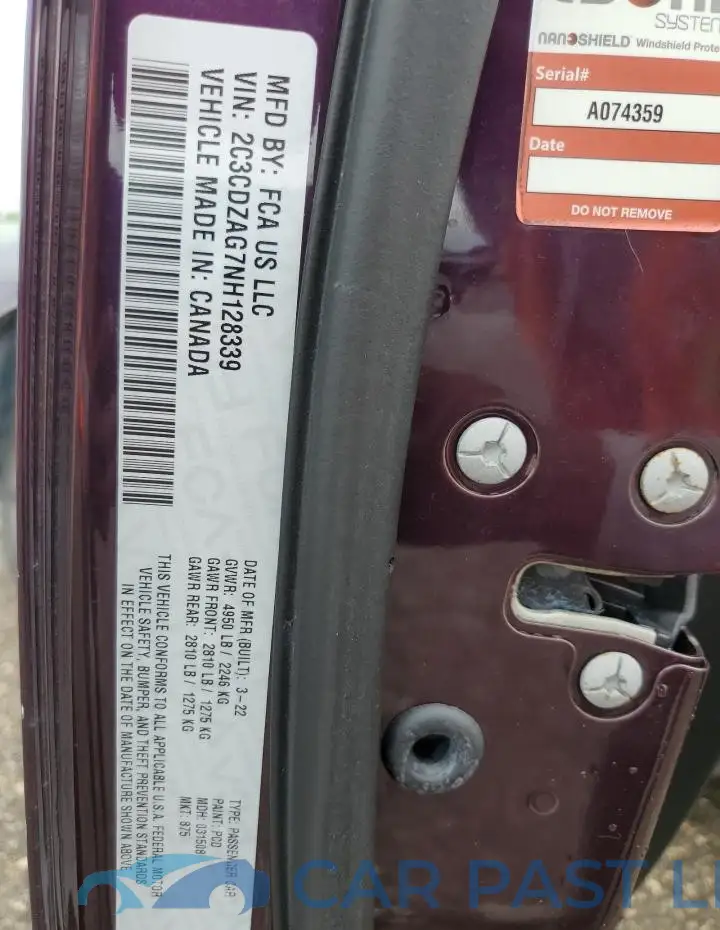 2C3CDZAG7NH128339# 13