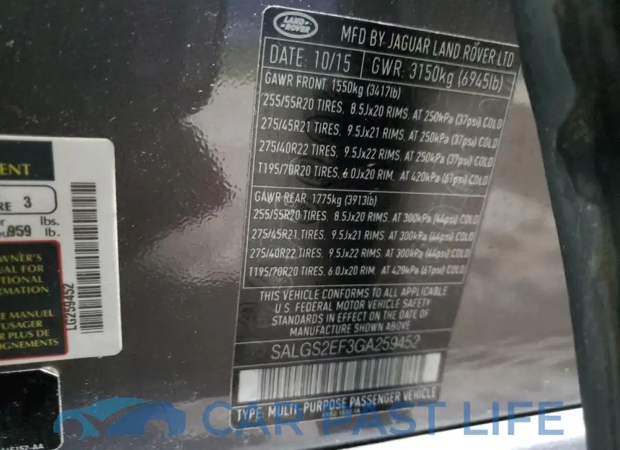 SALGS2EF3GA259452# 13